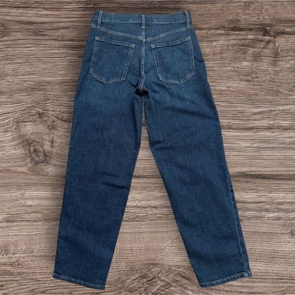 Banana Republic High-Rise Straight Dark Wash Jeans Size 27/4 - Picture 2 of 9